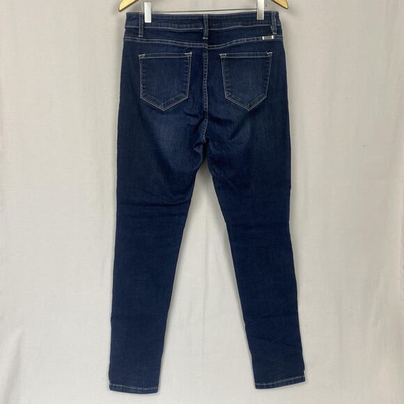 KanCan Jeans Womens 13/30 Blue Dark Wash Mid Rise Slim Straight KCT254LDJ 32x30 - Picture 2 of 15